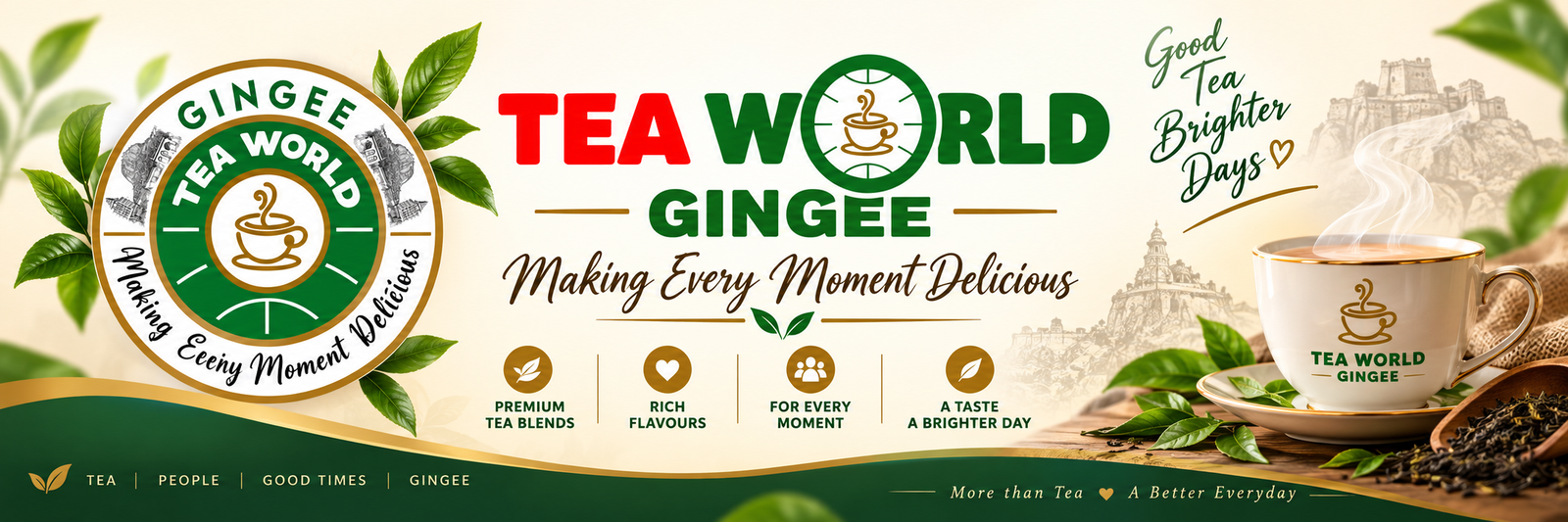 Tea World menu banner
